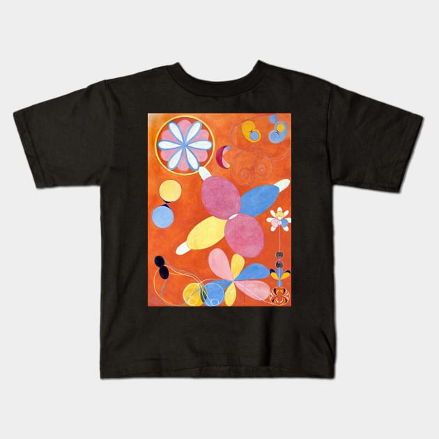 High Resolution Hilma af Klint Group Iv No 4 Youth 1907 Kids T-Shirt by tiokvadrat